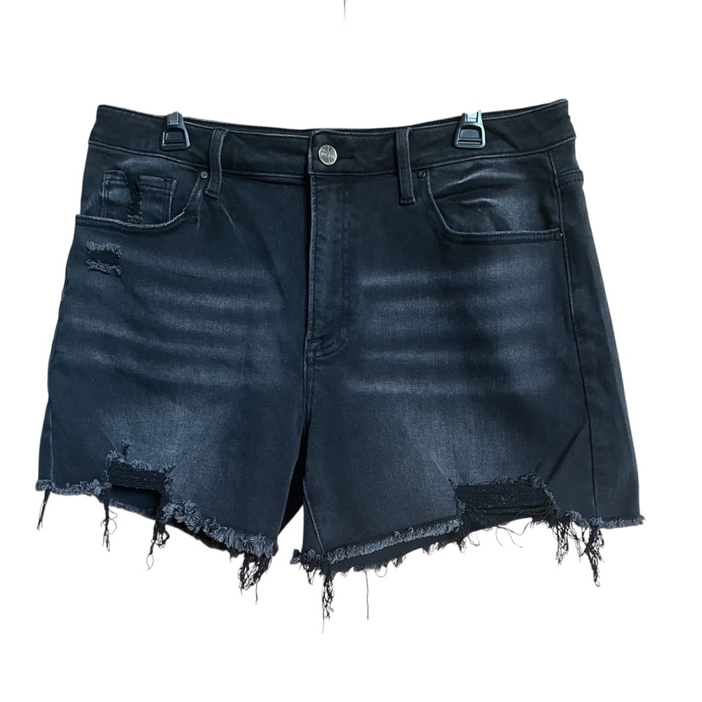 Wild Oak + Risen Jeans Distressed Black Denim Shorts Size 1X